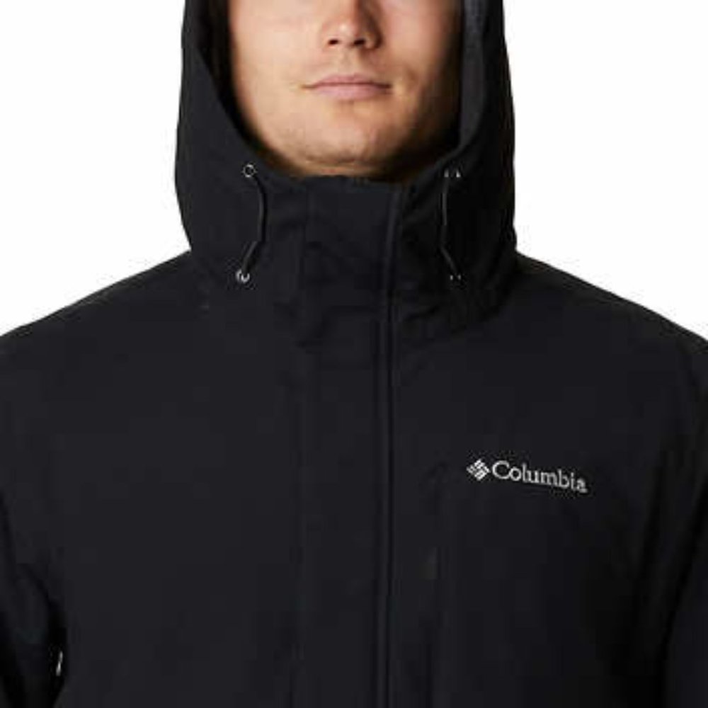 Columbia Men’s Hooded Fleece Lined Canvas Jacket Omni-Tech Insulated NWT Size M - Picture 3 of 6